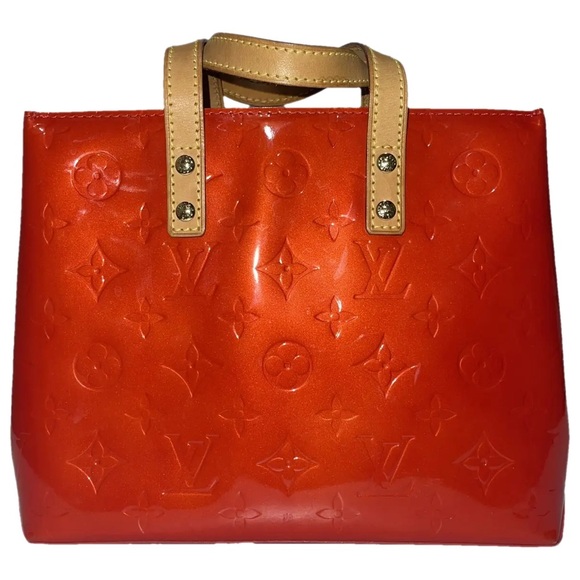 ❌SOLD❌ VINTAGE Louis Vuitton 2006 Monogram Vernis Lead PM Hand Bag Red Rouge ❤️✨ - Picture 16 of 16